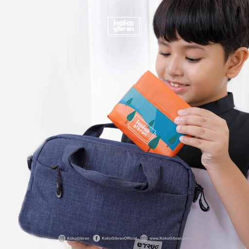 Image of Sajadah Travel Pocket Anak Custom Nama KokoGibran / Sajadah Nama / Sajadah Travel (Cute Series)