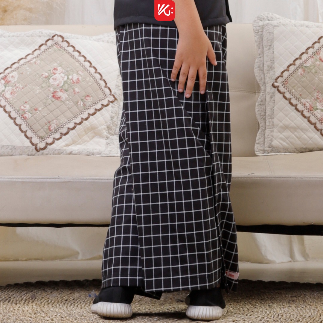 Sarung Anak Instan KokoGibran / Sarung Hitam Putih / Sarung Instan Praktis / Sarung Instan (SP127)