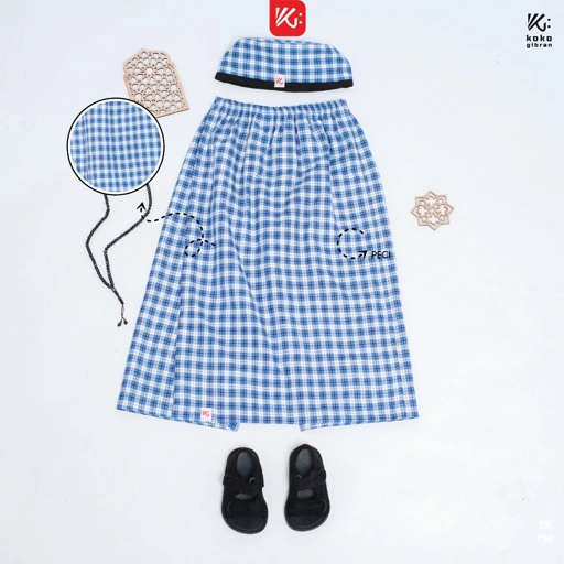 Image of Sarung Instan Anak KokoGibran / Sarung Peci Anak / Sarcel (SP139)
