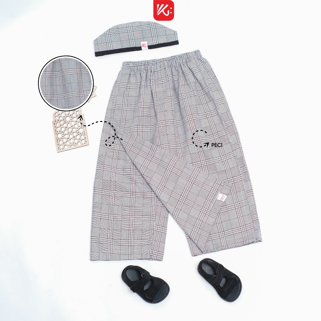 Sarung Instan Anak KokoGibran / Sarung Peci Anak / Sarcel (SP138)