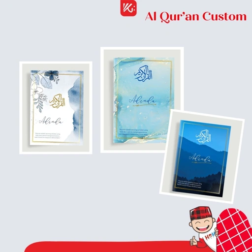 Image of Al-Qur'an Dewasa Custom Nama KokoGibran / Al-Quran Hardcover / Al-Quran Terjemahan / A-Quran Latin / Hafazan 8 Blok
