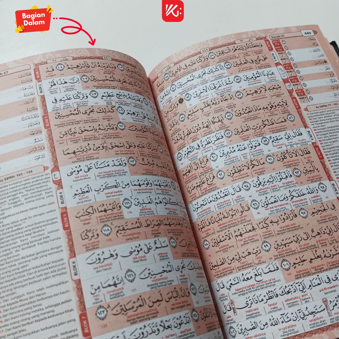 Al-Qur'an Dewasa Custom Nama KokoGibran / Al-Quran Hardcover / Al-Quran Terjemahan / A-Quran Latin / Hafazan 8 Blok