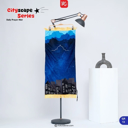 Image of Sajadah Anak KokoGibran / Sajadah anak / Sajadah Tebal (Cityscape Series)