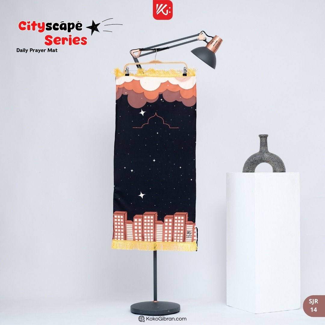 Sajadah Anak KokoGibran / Sajadah anak / Sajadah Tebal (Cityscape Series)