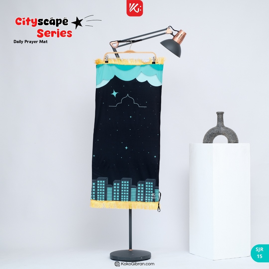 Sajadah Anak KokoGibran / Sajadah anak / Sajadah Tebal (Cityscape Series)