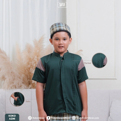 Image of Baju Koko Anak KG / Baju Koko / Baju Anak / Baju Koko Anak Laki Laki / Baju Koko Anak