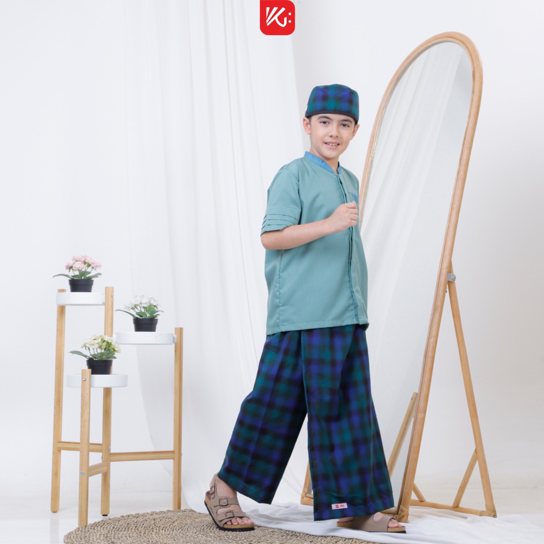 Set Anak KG / Set Koko Sarung Instan Peci Anak / Sarkoci / Sarcelko / Setelan Anak 