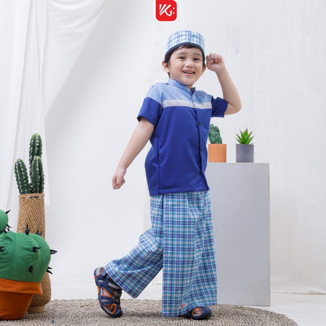 Set Anak KG / Set Koko Sarung Instan Peci Anak / Sarkoci / Sarcelko / Setelan Anak 