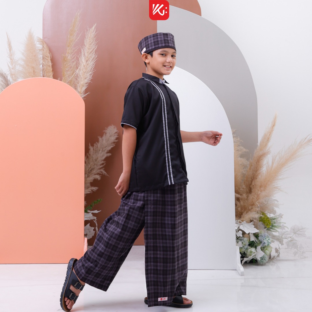 Set Anak KokoGibran / Set Sarkoci / Sarcelko / Baju Muslim Anak / Baju Musilm Anak Laki Laki / Sarkoci Instan