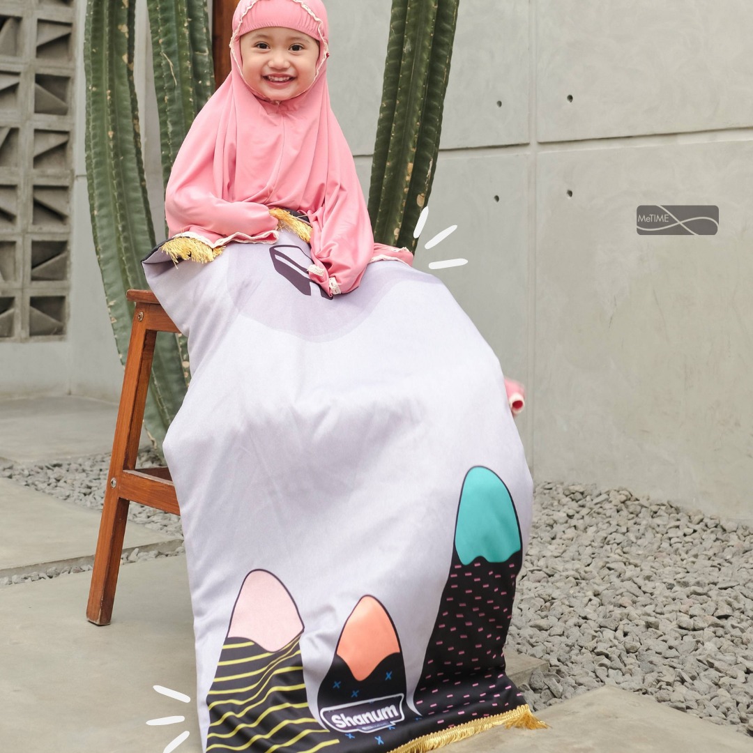 Sajadah Anak Custom Nama MeTime / Sajadah Nama / Sajadah Anak (Scandinavian Series)