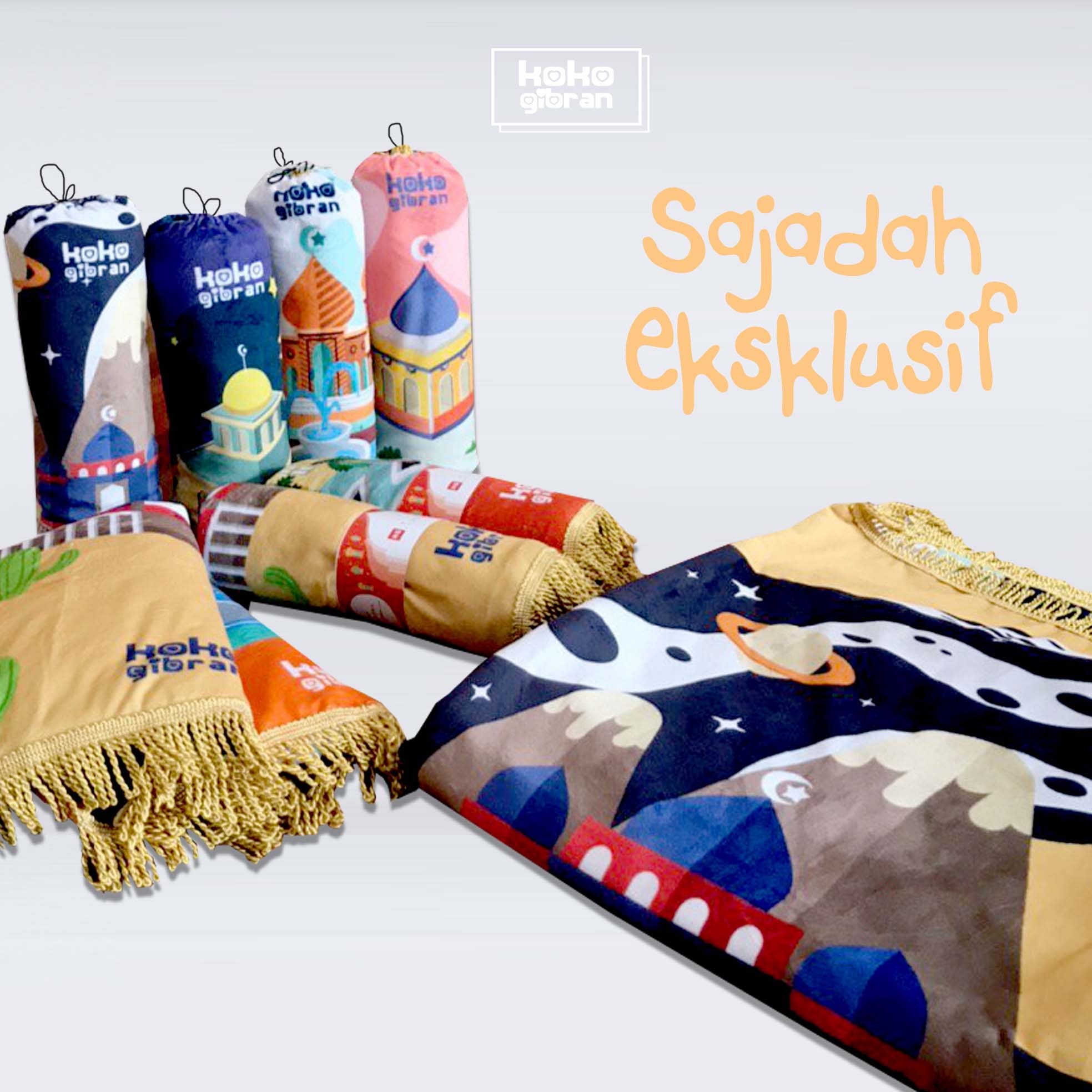 (READY) Sajadah Anak Eksklusif KokoGibran / Sajadah Anak Custom Nama / Sajadah Anak Tebal (Boys Series)