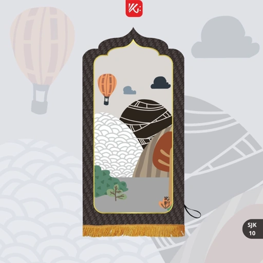 Image of Sajadah Anak Kubah KokoGibran / Sajadah Anak Tebal / Sajadah Custom Nama (JABAL Series)