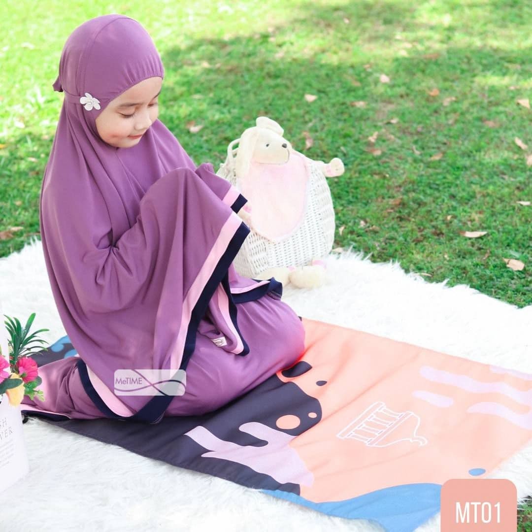 Sajadah Anak Custom Nama MeTime / Sajadah Nama / Sajadah Custom (Colorful Series)