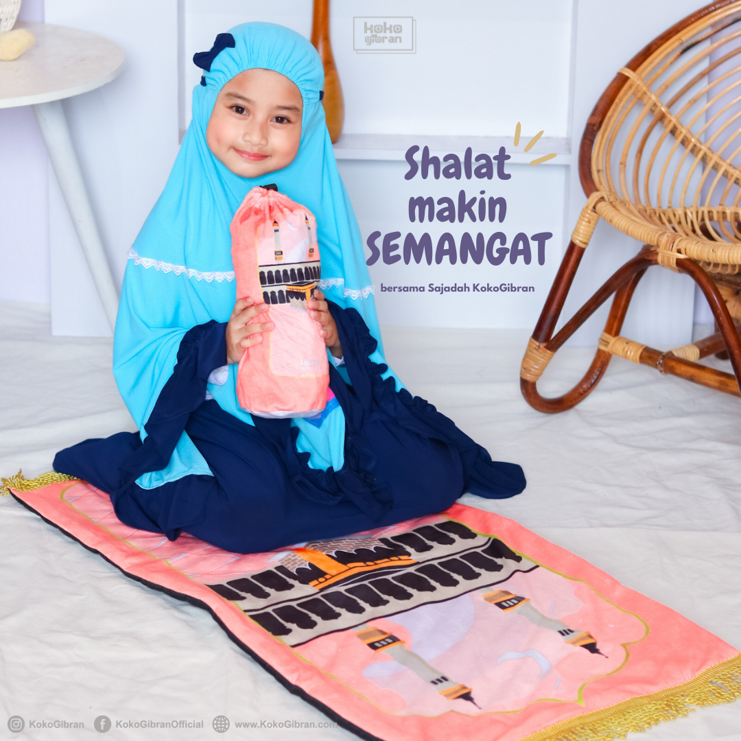 (READY ) Sajadah Anak Eksklusif KokoGibran / Sajadah Anak Custom Nama / Sajadah Anak Tebal (Girls Series)