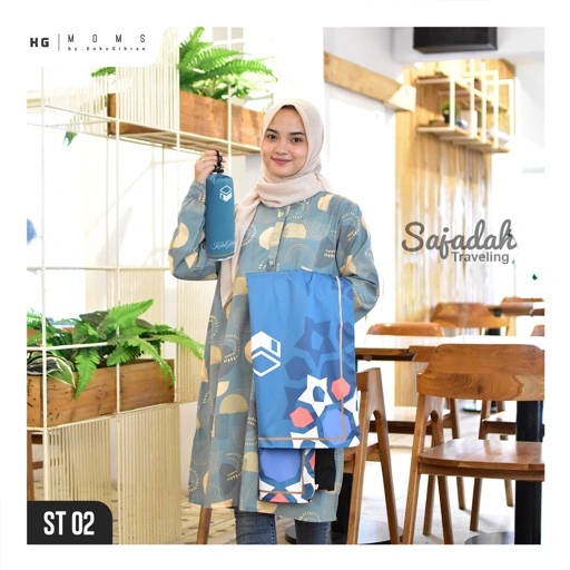 Image of Sajadah Traveling Pouch KokoGibran / Sajadah Traveling Dewasa / Sajadah Saku (STN020508)
