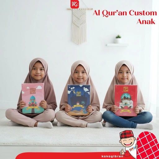 Image of Al-Qur'an Custom Nama KokoGibran / Al-Quran Hardcover / Al-Quran Terjemahan / A-Quran Latin / Hafazan 8 Blok