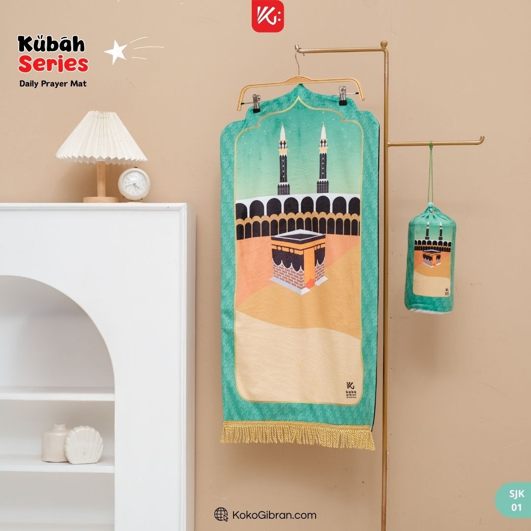 Sajadah Anak Kubah KokoGibran / Sajadah Anak Tebal / Sajadah Custom Nama / Sejadah Anak