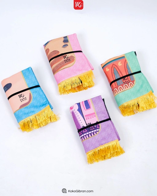 Image of Sajadah Anak Kubah KokoGibran / Sajadah Anak Tebal / Sajadah Custom Nama (ARABIAN)