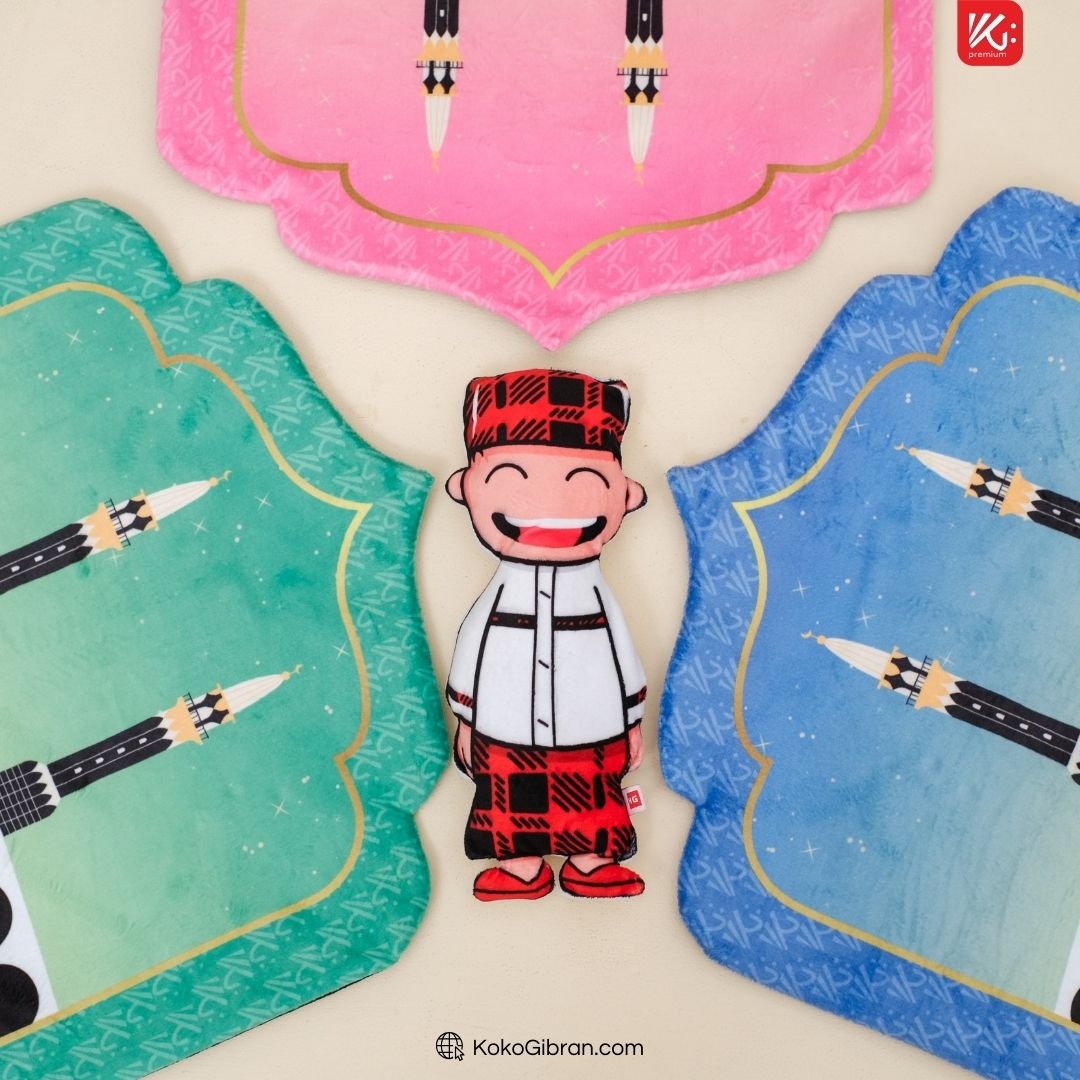Sajadah Anak Kubah KokoGibran / Sajadah Anak Tebal / Sajadah Custom Nama / Sejadah Anak