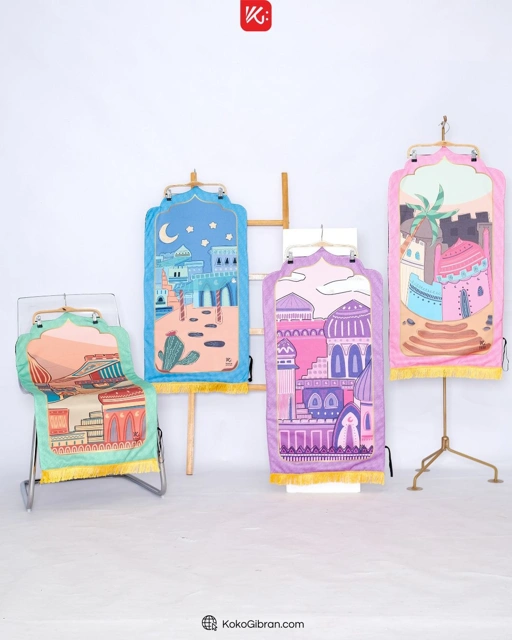 Image of Baju Koko Anak KokoGibran / KokoTanpa Kerah Teracotta / Koko Anak Adem / Baju Koko Anak (SAKHI)