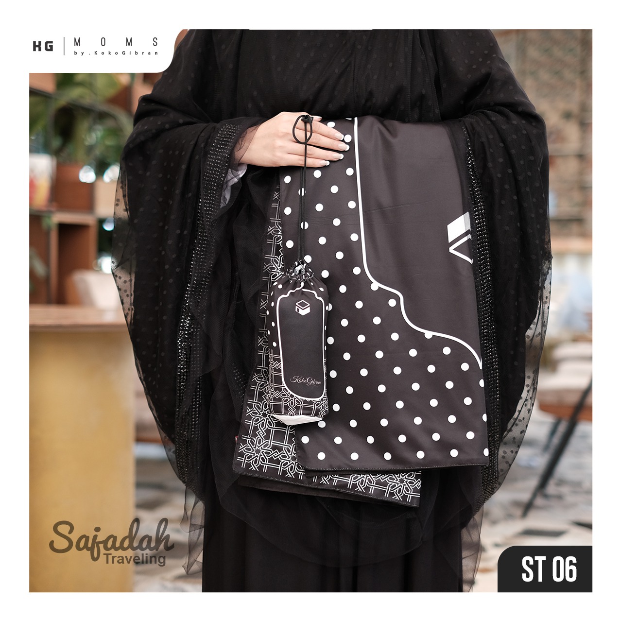 Sajadah Traveling Pouch KokoGibran / Sajadah Traveling Dewasa / Sajadah Saku (STN020508)
