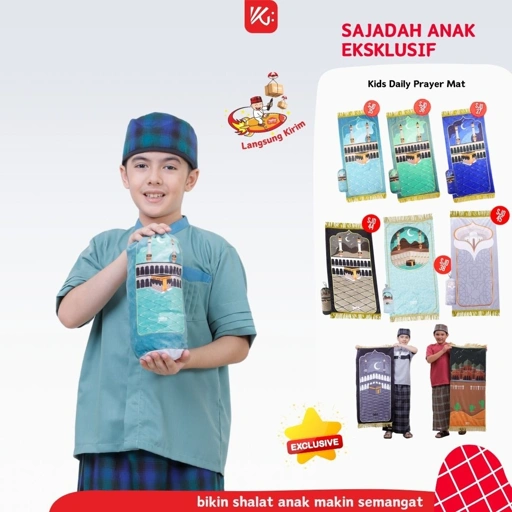 Image of (READY) Sajadah Anak Eksklusif KokoGibran / Sajadah Anak Custom Nama / Sajadah Anak Tebal (Boys Series)