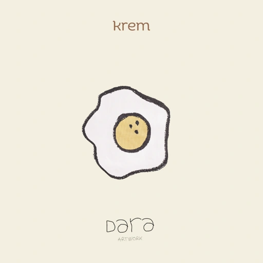 Image of KREM x Dara - Little Artist Tees White Egg