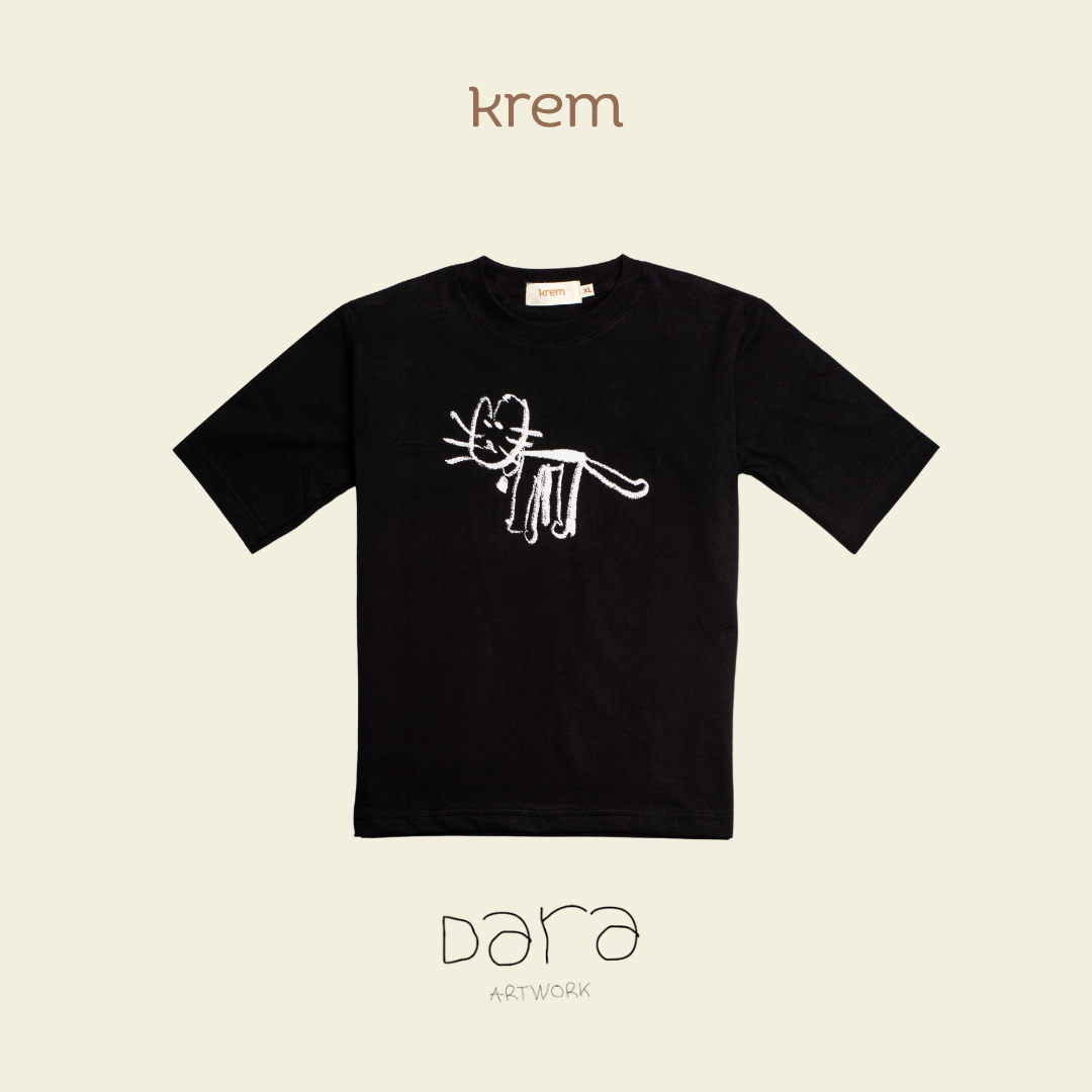 KREM x Dara - Little Artist Tees Cat