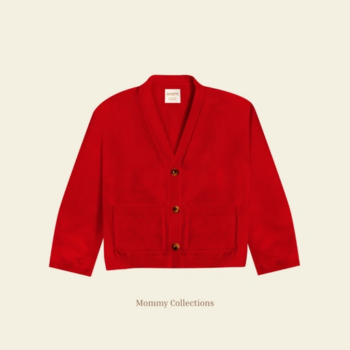 Image of KREM Elle Cardigan Red