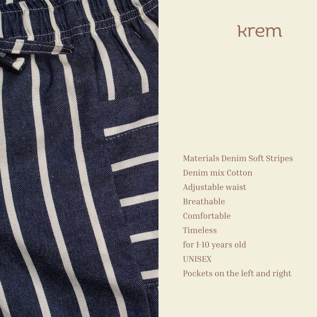 Sommer Short Pants - Denim Stripes
