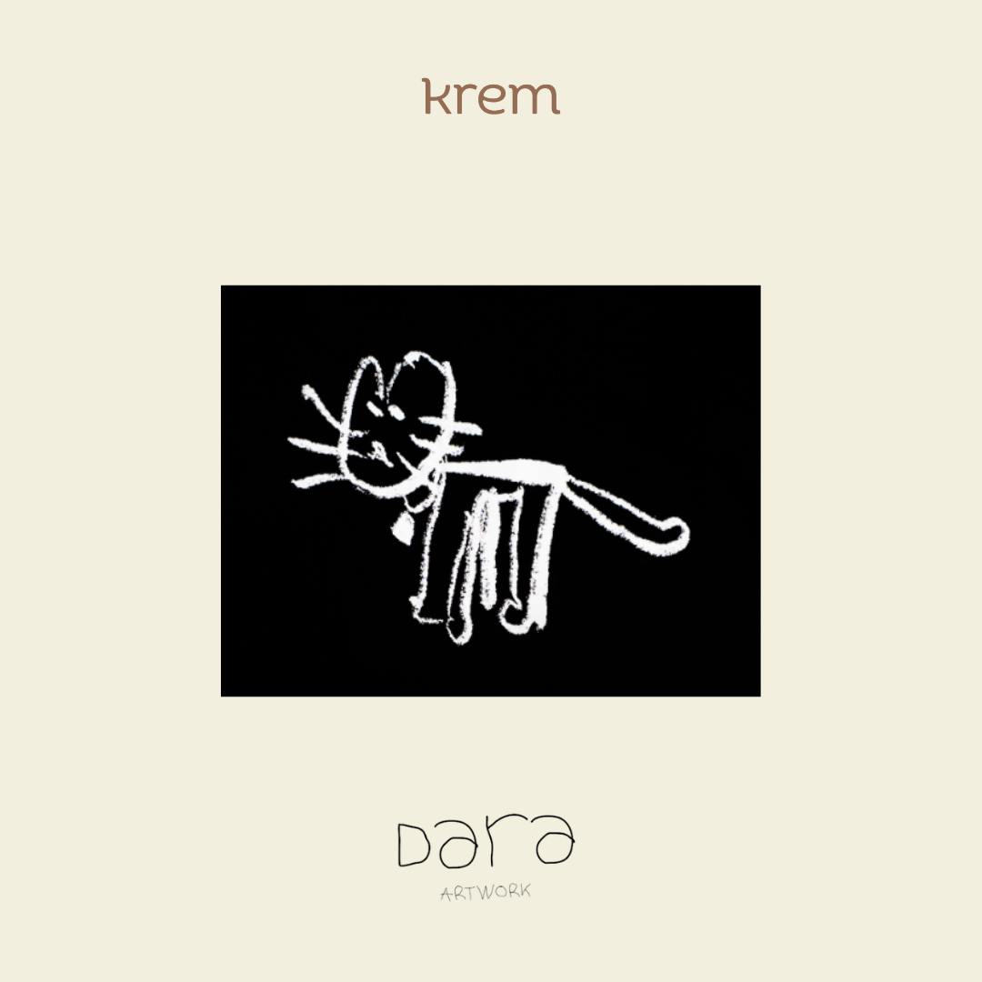 KREM x Dara - Little Artist Tees Cat