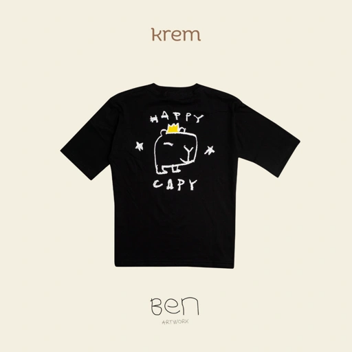 Image of KREM x Ben - Little Artist Tees Happy Capi