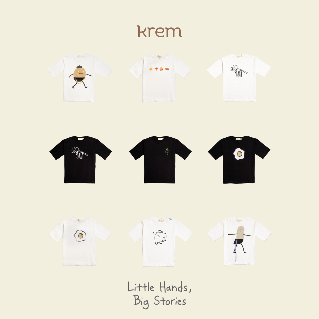KREM x Dara - Little Artist Tees Egg