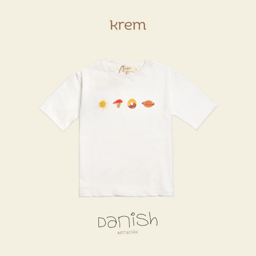 Image of KREM x Danish - Little Artist Tees Food Planet
