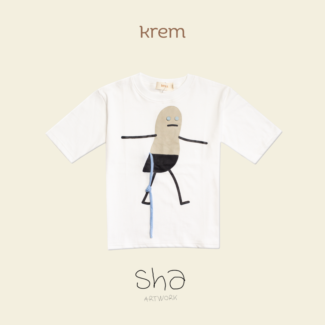 KREM x Shacha - Little Artist Tees Peanut