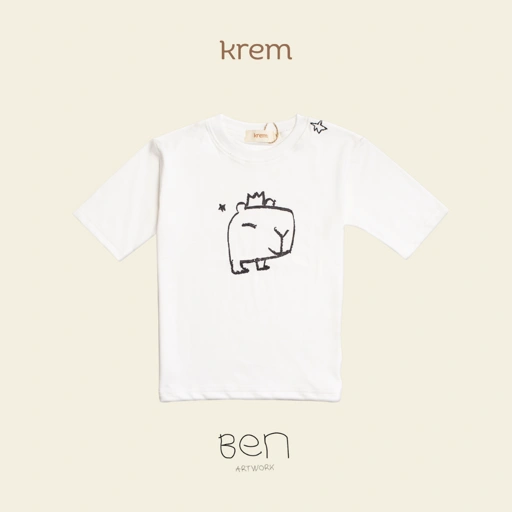 Image of KREM x Ben - Little Artist Tees Capibara