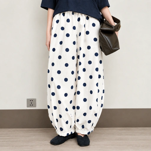 KREM Barren Pants Adults - Dots Navy