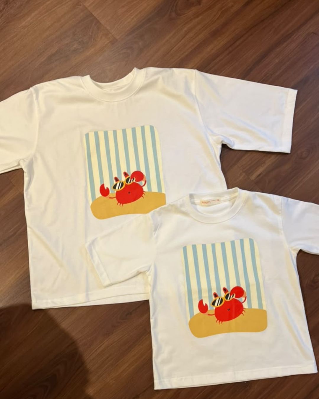 KREM Summer Crab Tees- Adults