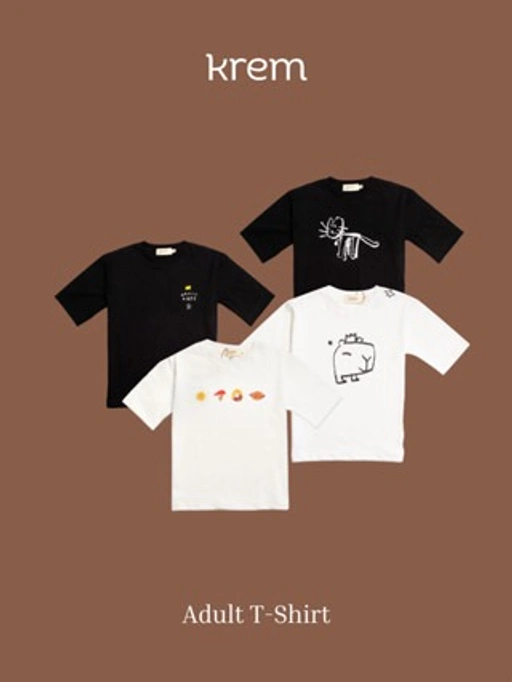 Image of KREM Little Artist Tees for Adult | Kaos Perempuan Laki-laki Oversize Daily Unisex Cotton