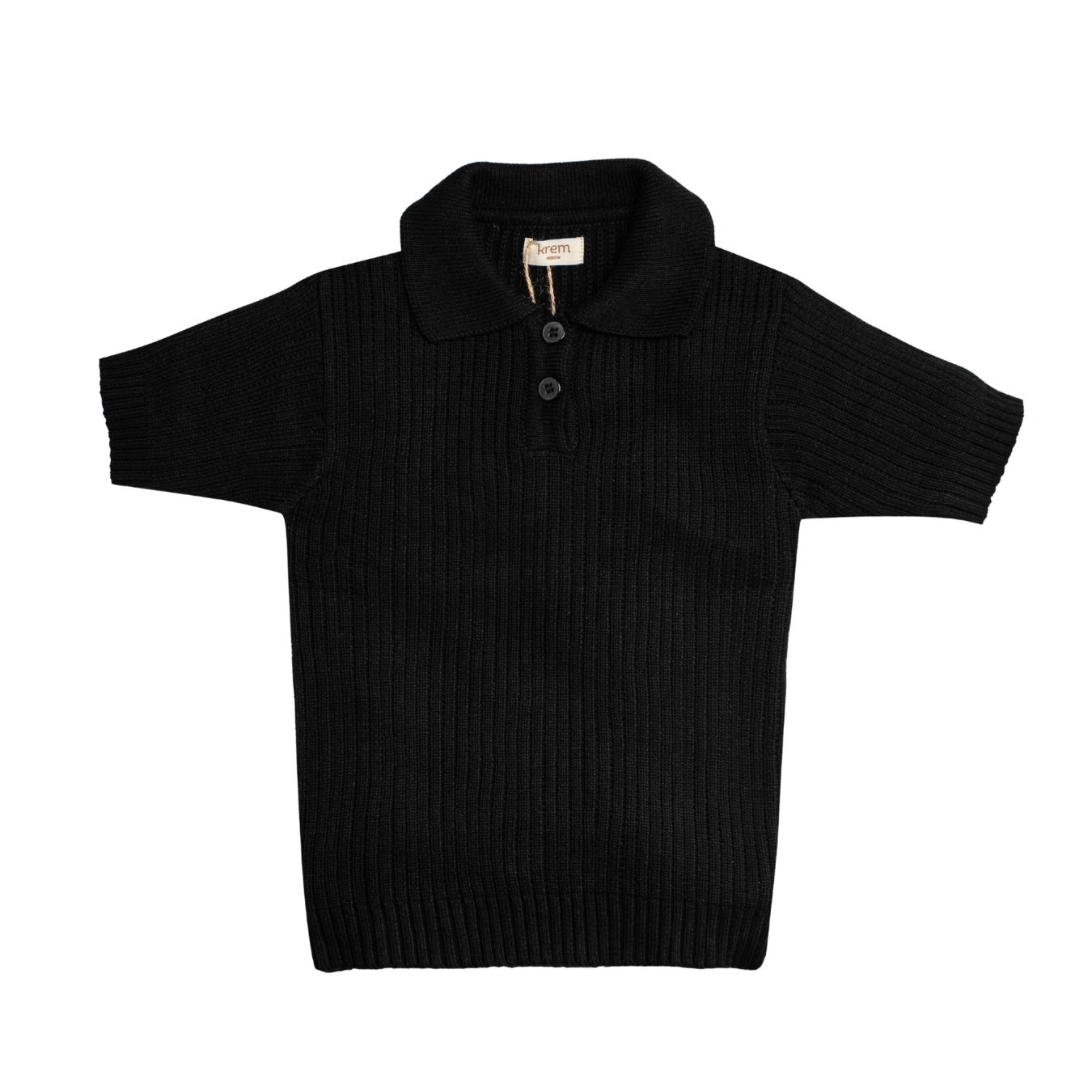 Anselm Knit Collar Neck - Black