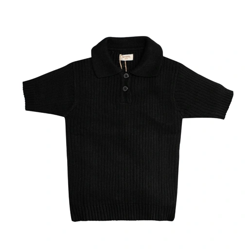 Image of Anselm Knit Collar Neck - Black