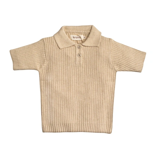 Image of Anselm Knit Collar Neck - Cream