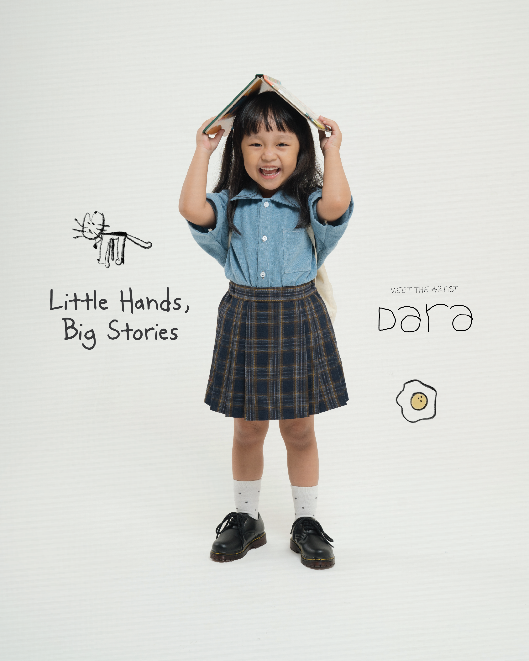 KREM x Dara - Little Artist Tees Cat