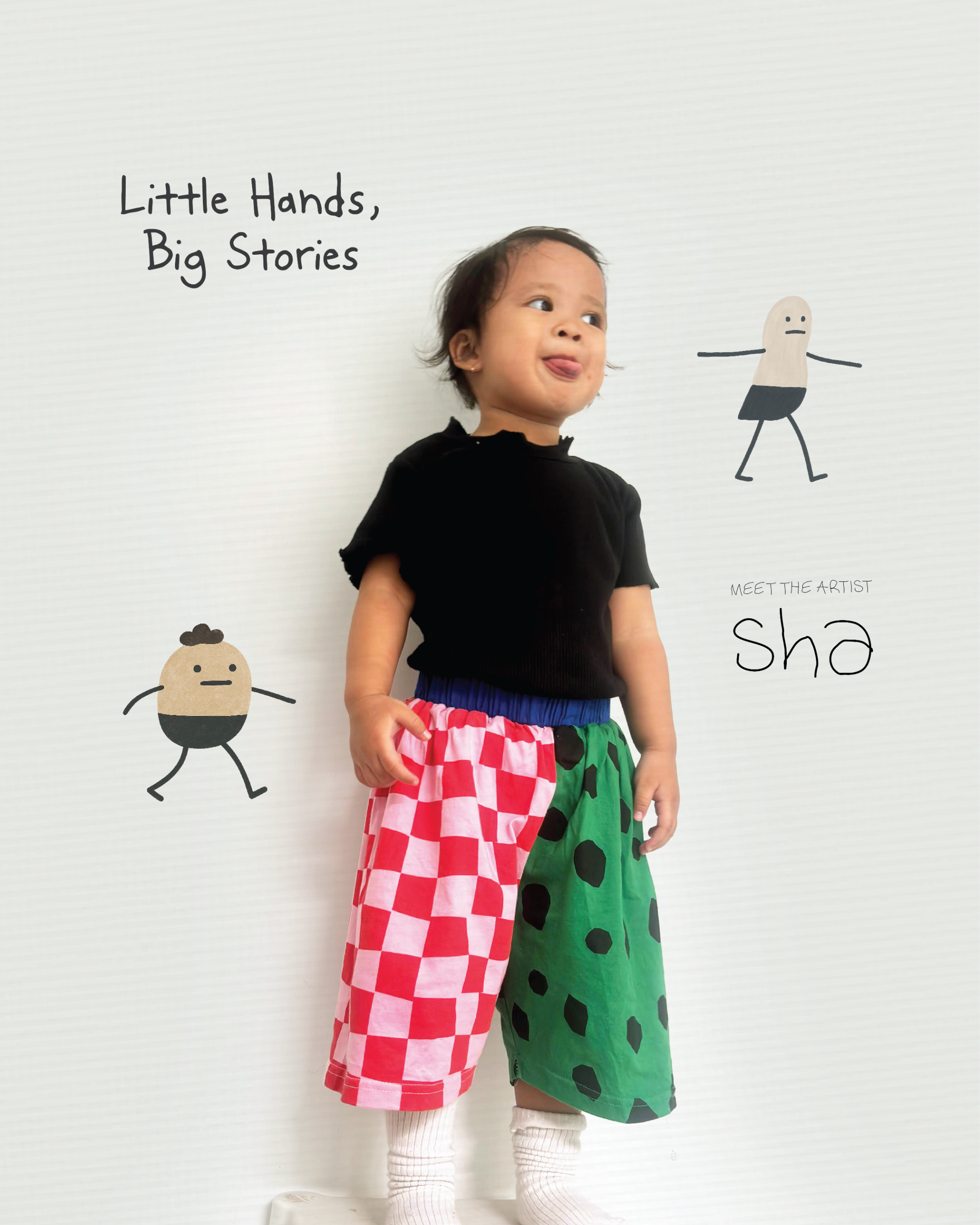 KREM x Shacha - Little Artist Tees Peanut
