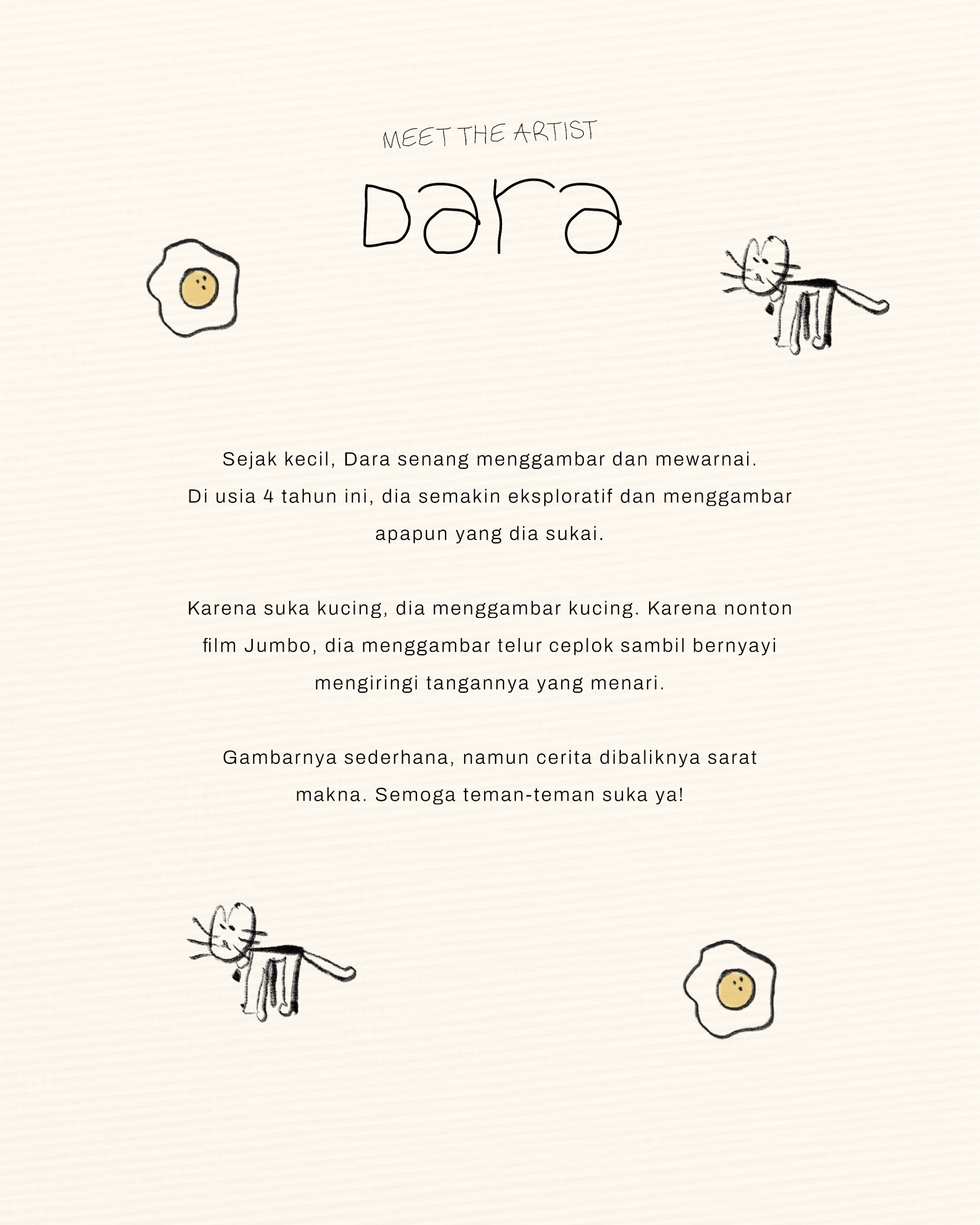 KREM x Dara - Little Artist Tees Egg