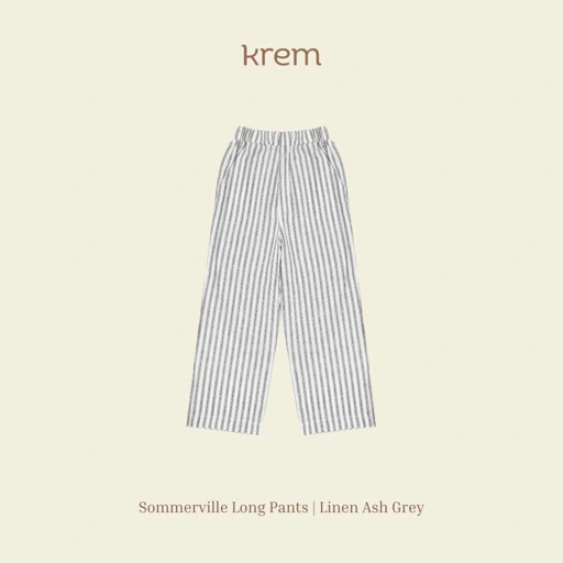 Image of Sommerville Pants - Linen Ash Grey