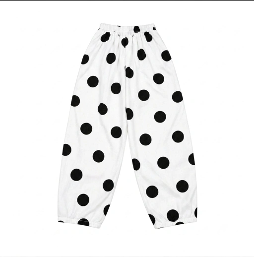 KREM Barren Baloon Pants - Dots White
