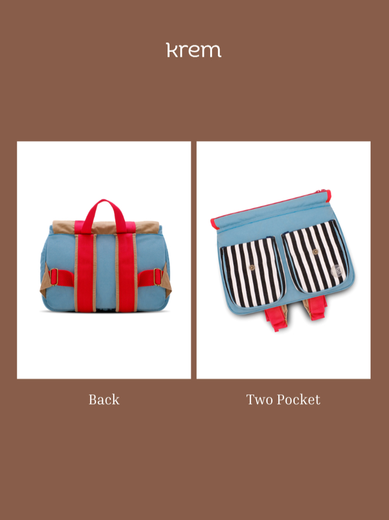 KREM Tas Ransel Anak Sekolah Premium | Provence Backpack