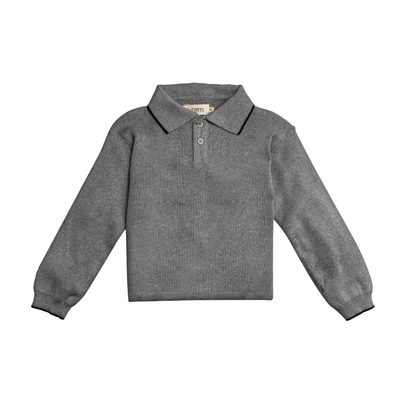 Marlene Knit Polo Shirt - Grey