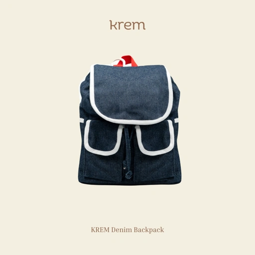 Image of KREM Denim Backpack